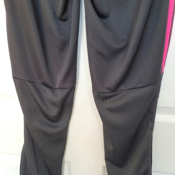 Adidas Climacool Athletic Track Pants‎ Black & Pink Youth Size Large - Picture 5 of 15